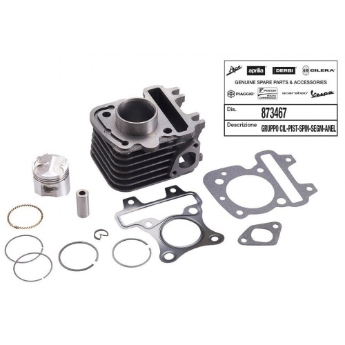Piaggio Cylinder Kit 50cc cast iron Vespa LX / S 4V 50cc 4-stroke Piaggio Cylinder Kit 50cc cast iron Vespa LX / S 4V 50cc 4-stroke