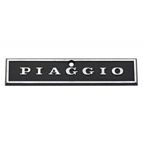 Emblēma Piaggio melna / hroms Emblēma Piaggio melna / hroms