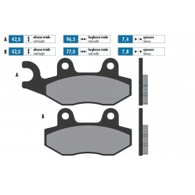 Bremžu kluči Polini Original Peugeot Vivacity 125