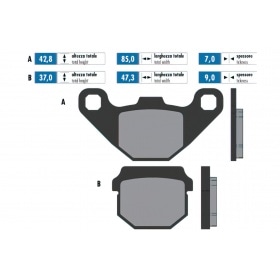 Brake Pads Polini Original Peugeot Kisbee