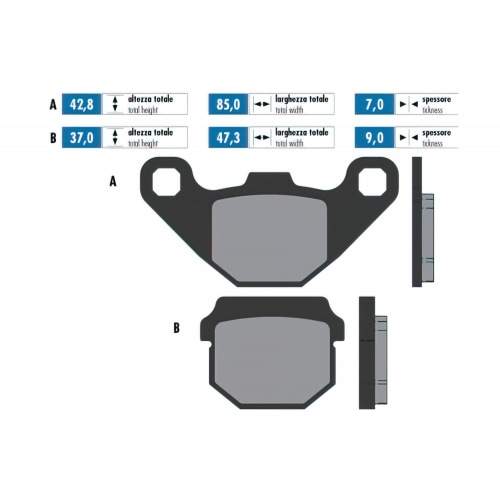 Brake Pads Polini Original Peugeot Kisbee Brake Pads Polini Original Peugeot Kisbee