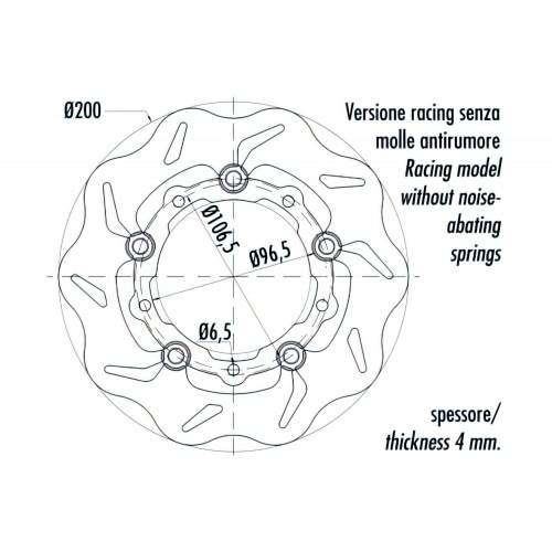 Bremžu disks Polini Evolution Piaggio Zip SP Bremžu disks Polini Evolution Piaggio Zip SP