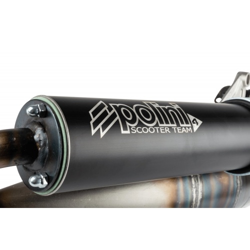 Exhaust Polini SCOOTER TEAM 4 street-legal Peugeot Kisbee 2-stroke injection Exhaust Polini SCOOTER TEAM 4 street-legal Peugeot Kisbee 2-stroke injection