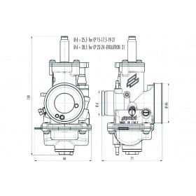 Polini Carburetor CP cable choke