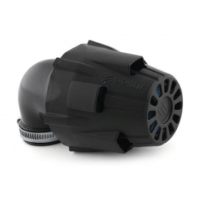 Gaisa filtrs Gaisa kaste Polini melna 90° leņķis d.32mm L.135mm