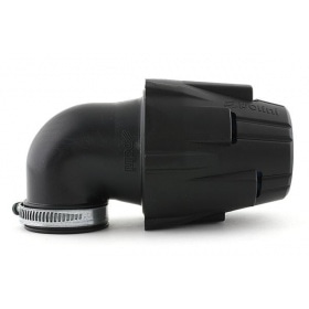 Gaisa filtrs Gaisa kaste Polini melna 90° leņķis d.32mm L.135mm