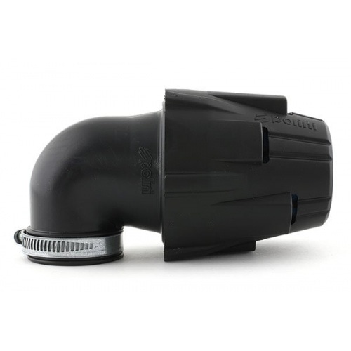 Gaisa filtrs Gaisa kaste Polini melna 90° leņķis d.32mm L.135mm Gaisa filtrs Gaisa kaste Polini melna 90° leņķis d.32mm L.135mm