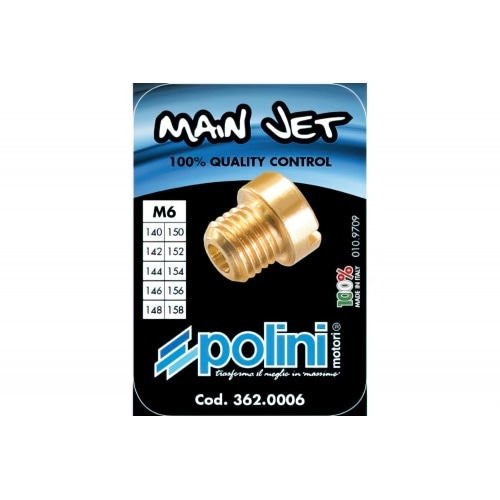 Main Jet Set Polini Dell'Orto 6mm Main Jet Set Polini Dell'Orto 6mm