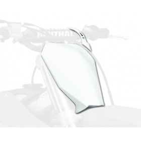 Priekšējā numura plāksnīte Polisport balta Honda CRF450R / RX