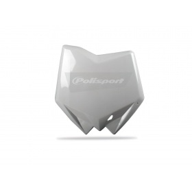 Number Plate front Polisport Husqvarna 05-11 white