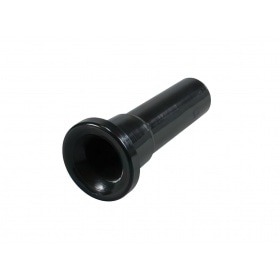 Intake pipe for air box / intake noise damper, d=23mm, black