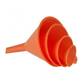 Set 4 Funnels Pressol polyethylene orange / 50-75-100-120mm