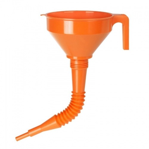 Piltuve Pressol polietilēna, oranža, ar elastīgu uzgali 160 mm Piltuve Pressol polietilēna, oranža, ar elastīgu uzgali 160 mm