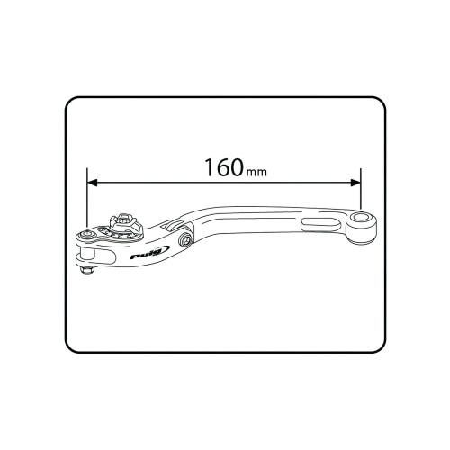 Priekšējā bremžu svira Puig 2.0 regulējama salokāmā melna / sarkana Priekšējā bremžu svira Puig 2.0 regulējama salokāmā melna / sarkana