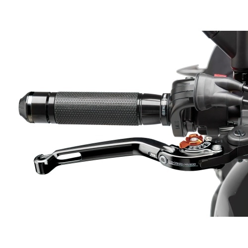 Priekšējā bremžu svira Puig 2.0 regulējama salokāmā melna / oranža Priekšējā bremžu svira Puig 2.0 regulējama salokāmā melna / oranža