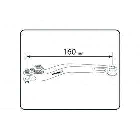 Priekšējā bremžu svira Puig 2.0 regulējama melna / oranža
