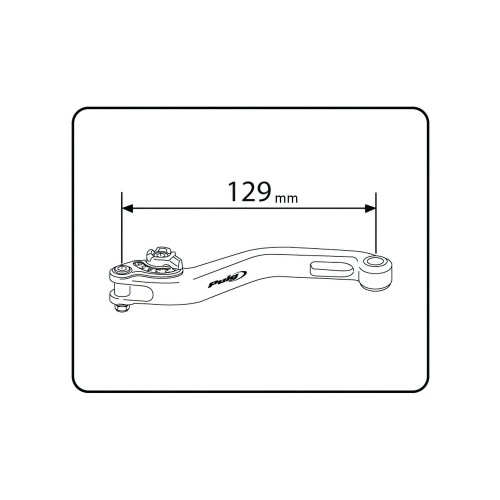Brake Lever front Puig 2.0 adjustable short black / red Brake Lever front Puig 2.0 adjustable short black / red