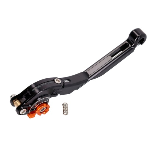 Bremžu svira priekšējā Puig 2.0 regulējama, salokāma, pagarināma, melna / oranža Bremžu svira priekšējā Puig 2.0 regulējama, salokāma, pagarināma, melna / oranža