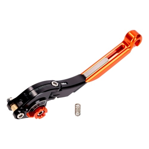 Priekšējā bremžu svira Puig 2.0 regulējama, salokāma, pagarināma, oranža / melna Priekšējā bremžu svira Puig 2.0 regulējama, salokāma, pagarināma, oranža / melna