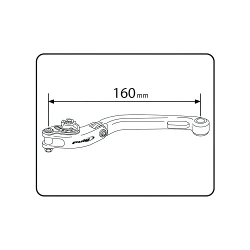 Рычаг тормоза/сцепления задний Puig 2.0 регулируемый складной черный/красный Рычаг тормоза/сцепления задний Puig 2.0 регулируемый складной черный/красный