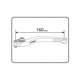 Bremžu / sajūga svira aizmugurējā Puig 2.0 regulējama melna