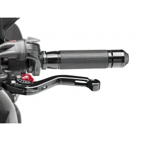 Bremžu / sajūga svira aizmugurējā Puig 2.0 regulējama īsa melna / sarkana