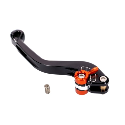 Рычаг тормоза / сцепления задний Puig 2.0 регулируемый короткий черный / оранжевый Рычаг тормоза / сцепления задний Puig 2.0 регулируемый короткий черный / оранжевый