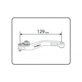 Bremžu / sajūga svira aizmugurējā Puig 2.0 regulējama īsa melna / oranža