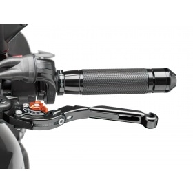 Bremžu / sajūga svira aizmugurējā Puig 2.0 regulējama, salokāma, izvelkama melna / oranža