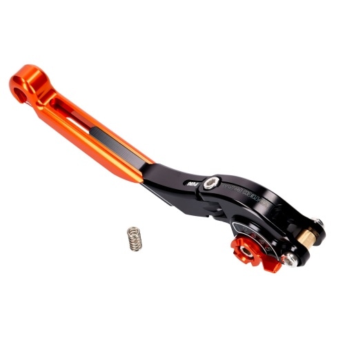 Bremžu / sajūga svira aizmugurējā Puig 2.0 regulējama, salokāma, izvelkama oranža / melna Bremžu / sajūga svira aizmugurējā Puig 2.0 regulējama, salokāma, izvelkama oranža / melna
