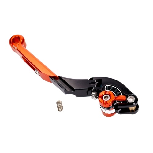 Bremžu / sajūga svira aizmugurējā Puig 2.0 regulējama, salokāma, izvelkama oranža / melna Bremžu / sajūga svira aizmugurējā Puig 2.0 regulējama, salokāma, izvelkama oranža / melna