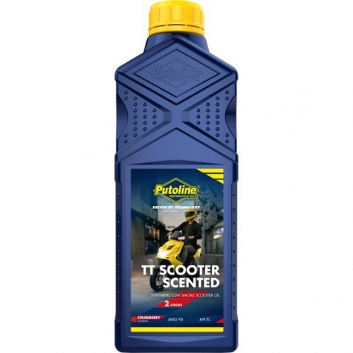 2-taktu dzinēja eļļa Putoline TT Scooter pus-sintētiska zemeņu smaržas 1L 2-taktu dzinēja eļļa Putoline TT Scooter pus-sintētiska zemeņu smaržas 1L