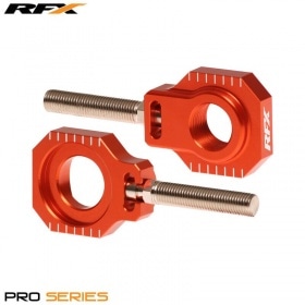Chain Tensioners / Axle Blocks RFX Pro orange KTM
