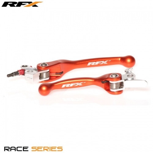 Lever Set RFX Race folding forged orange KTM (Brembo brake / Magura clutch) 2005-2008 Lever Set RFX Race folding forged orange KTM (Brembo brake / Magura clutch) 2005-2008