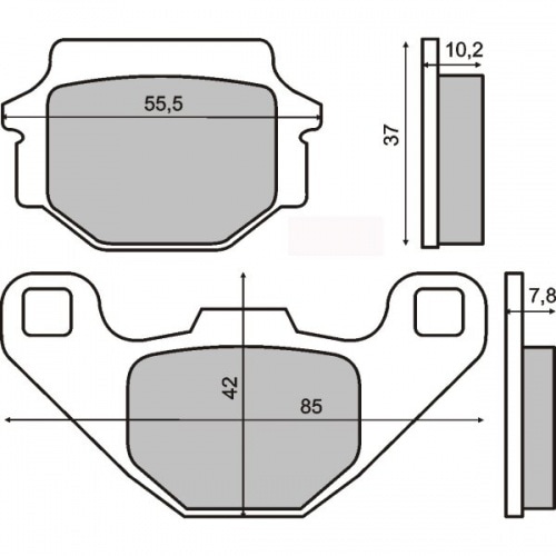 Brake Pads RMS, S27, (39.9 x 49.7 x 7) Brake Pads RMS, S27, (39.9 x 49.7 x 7)
