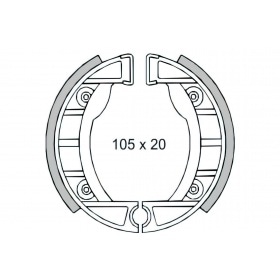 Brake Shoes 105x20mm RMS Piaggio Ciao