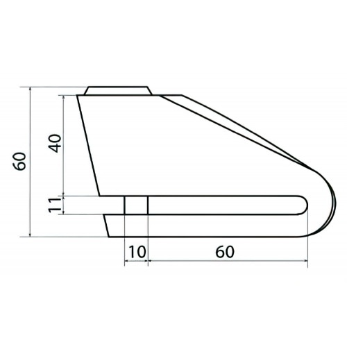 Disku bremžu bloķētājs ar signalizāciju d. 6mm Disku bremžu bloķētājs ar signalizāciju d. 6mm
