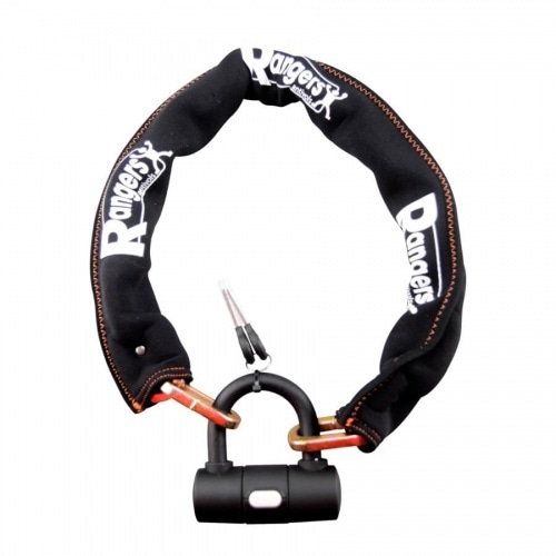 Цепной замок Rangers U-lock 55x55 мм + цепь 0,9 м x 10 мм Цепной замок Rangers U-lock 55x55 мм + цепь 0,9 м x 10 мм