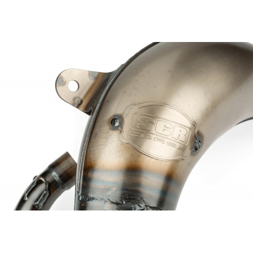 Exhaust SCR Corse Handmade Cross 50-70 Derbi red Exhaust SCR Corse Handmade Cross 50-70 Derbi red