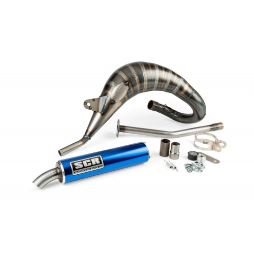 Exhaust SCR Corse Handmade Cross 50-70 Sherco 50 blue Exhaust SCR Corse Handmade Cross 50-70 Sherco 50 blue