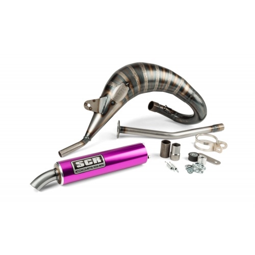 Exhaust SCR Corse Handmade Cross 50-70 Sherco 50 purple Exhaust SCR Corse Handmade Cross 50-70 Sherco 50 purple