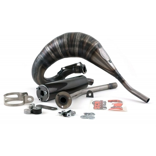 Exhaust SCR Corse Cross RL 70cc Derbi Senda 2000 Exhaust SCR Corse Cross RL 70cc Derbi Senda 2000