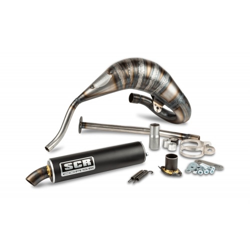 Exhaust SCR Corse Racing Line Cross 70cc carbon Sherco (high mount) Exhaust SCR Corse Racing Line Cross 70cc carbon Sherco (high mount)