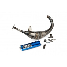 Exhaust SCR Corse Racing Line 70-80 Derbi blue