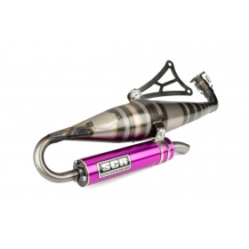 Exhaust SCR Corse Handmade 70 Minarelli horizontal purple