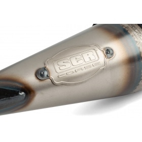 Exhaust SCR Corse Handmade 70 Piaggio blue