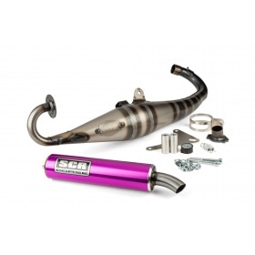Exhaust SCR Corse Handmade 70 Piaggio purple