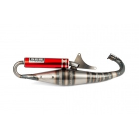 Exhaust SCR Corse Handmade 70 Piaggio red