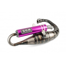 Exhaust SCR Corse Handmade 70 Minarelli vertical purple