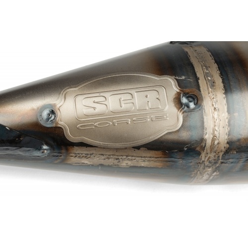 Exhaust SCR Corse Handmade 70 Minarelli vertical purple Exhaust SCR Corse Handmade 70 Minarelli vertical purple